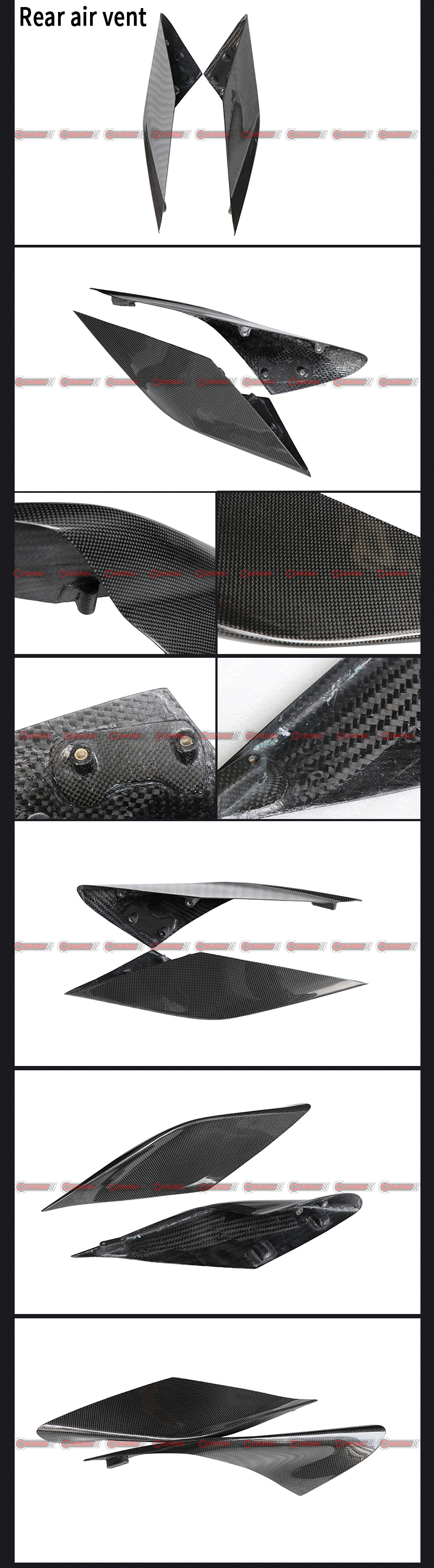 Hintere L&uuml;ftungs&ouml;ffnung f&uuml;r Ferrari F8