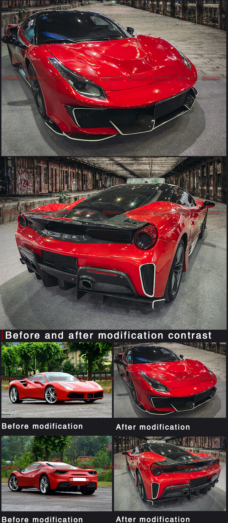 F488 Bodykit im Pista-Stil