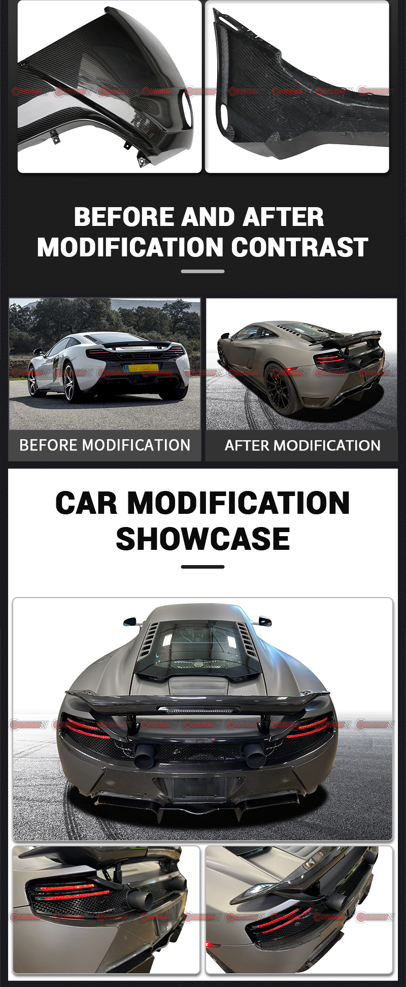 Vorsteiner McLaren MP4 650S Hecklippe