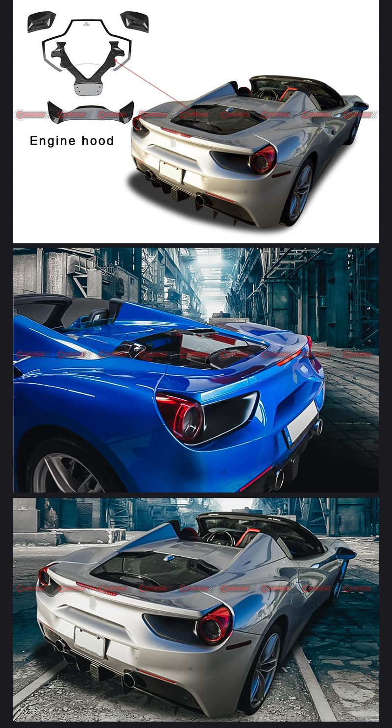 Ferrari 488 Capristo Motorabdeckung