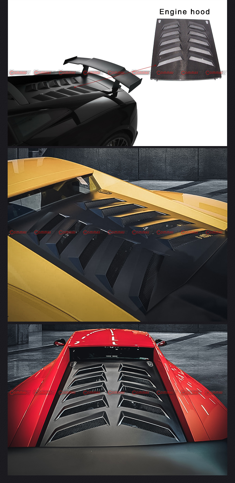 Heckklappe des Lambroghini Gallardo im ST-Stil