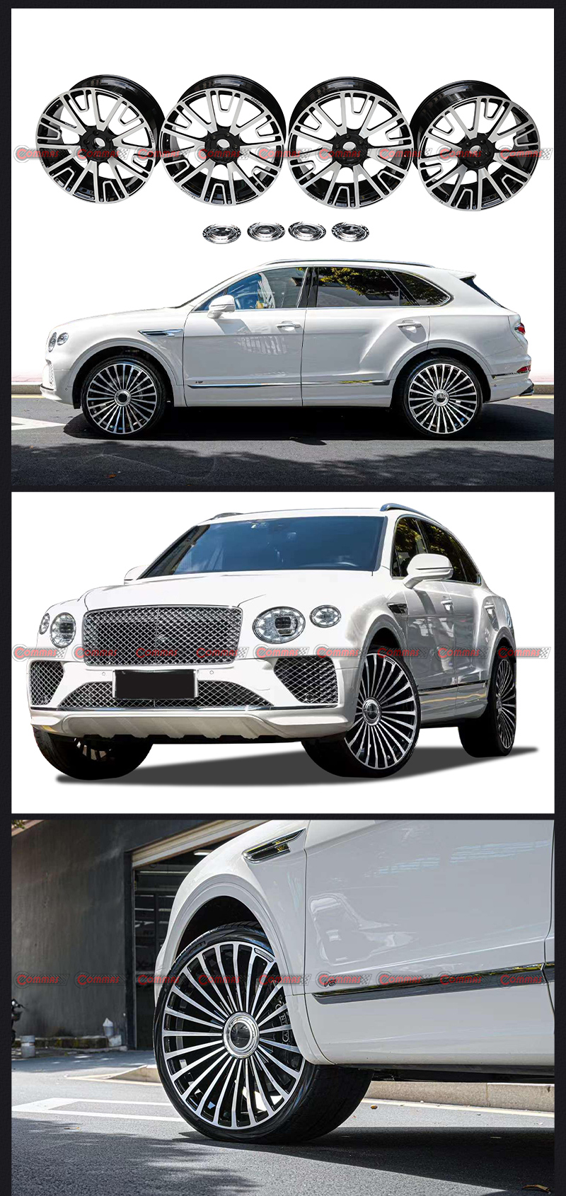 gebogene Bentayga-Mansory-Felgen