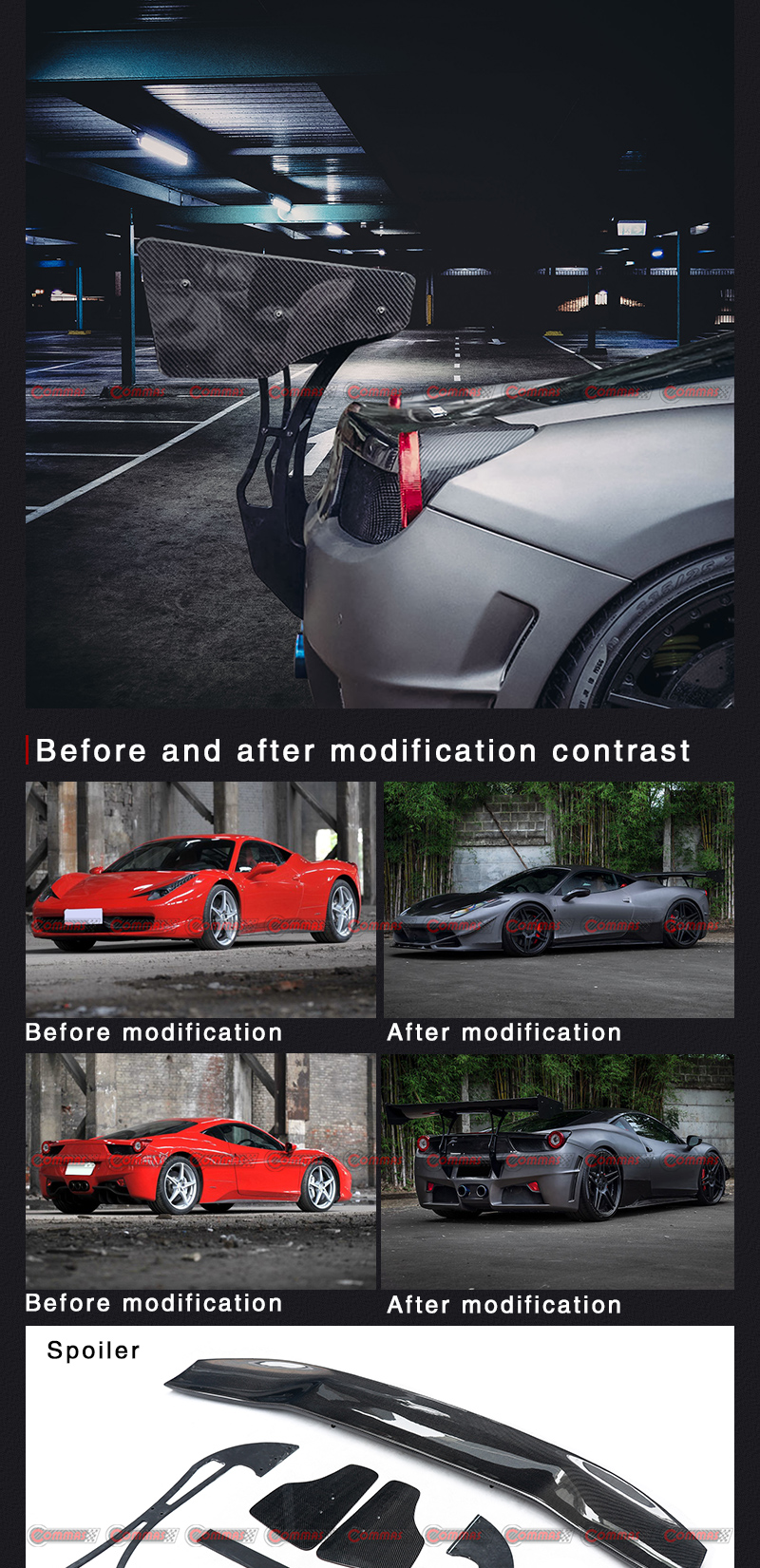 F458 SVR Heckspoiler