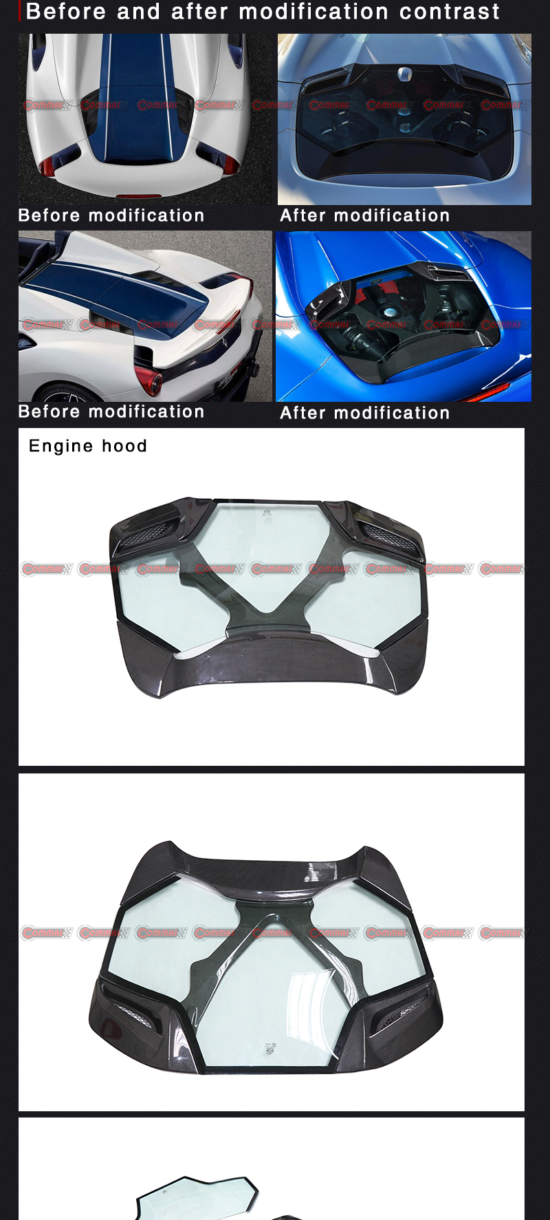 F488 Capristo Motorabdeckung