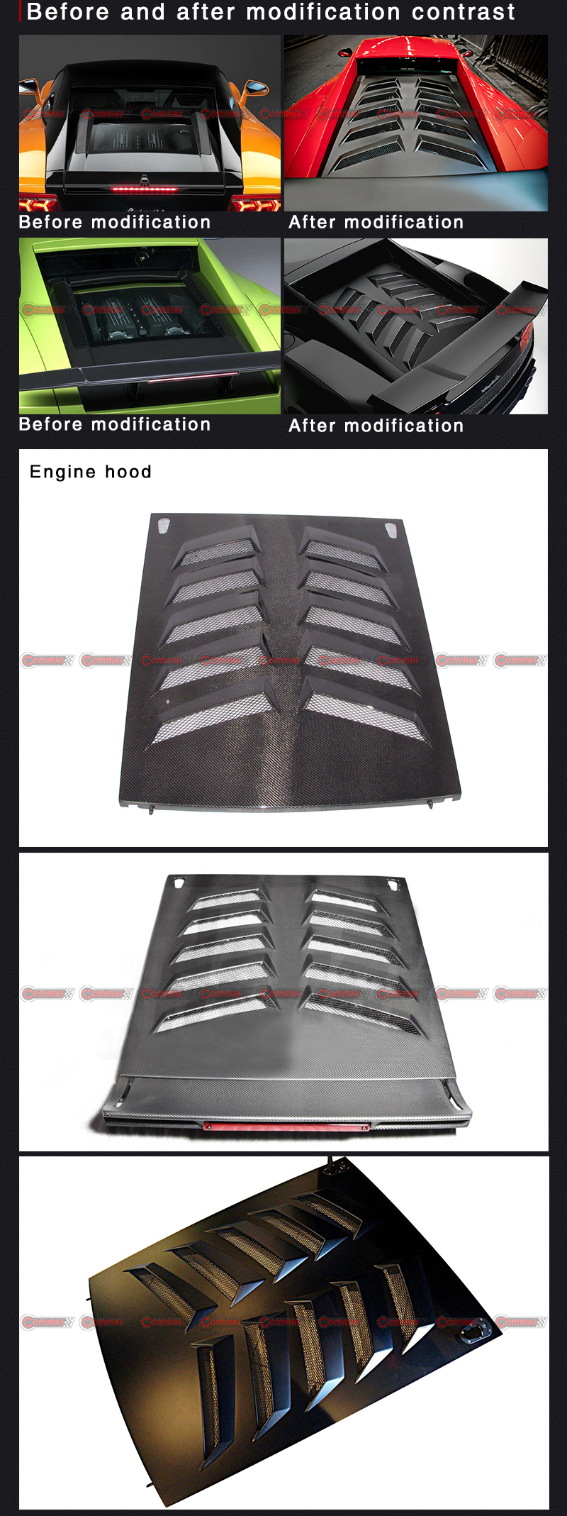 Heckklappe des Lambroghini Gallardo im ST-Stil