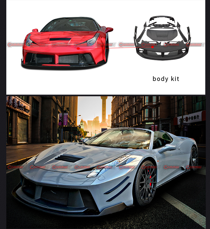 Fr&uuml;here Design-Bodykits f&uuml;r Ferrari 458