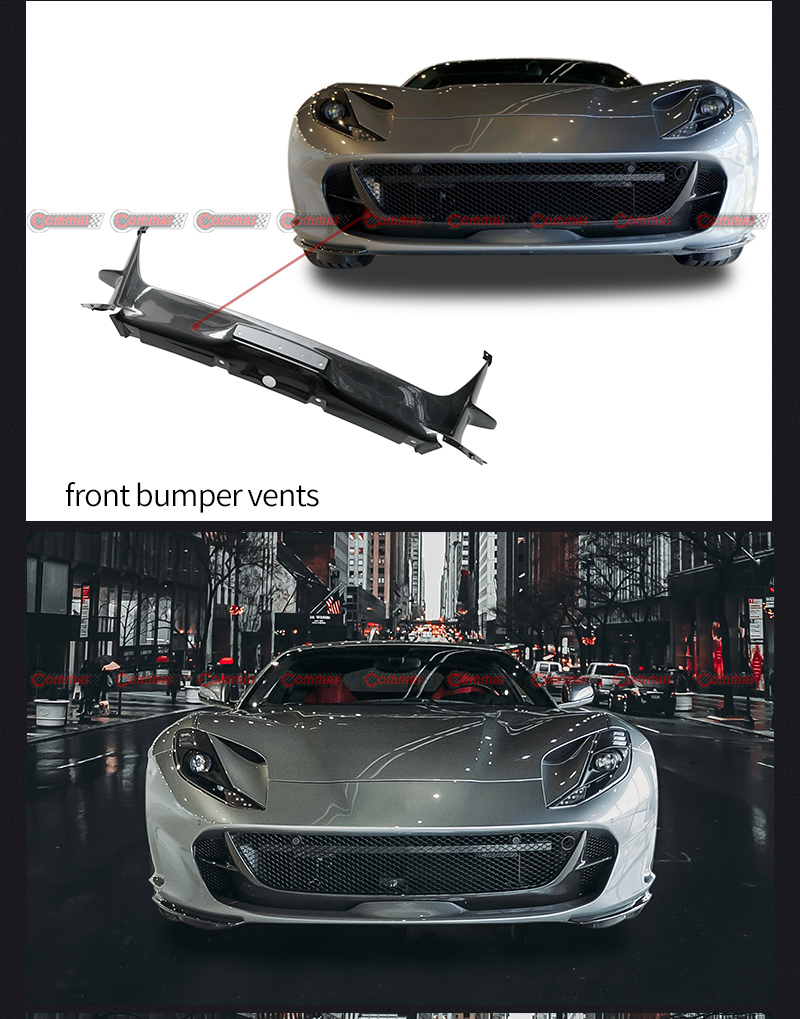 Vordere Sto&szlig;stangenentl&uuml;ftung f&uuml;r Ferrari 812