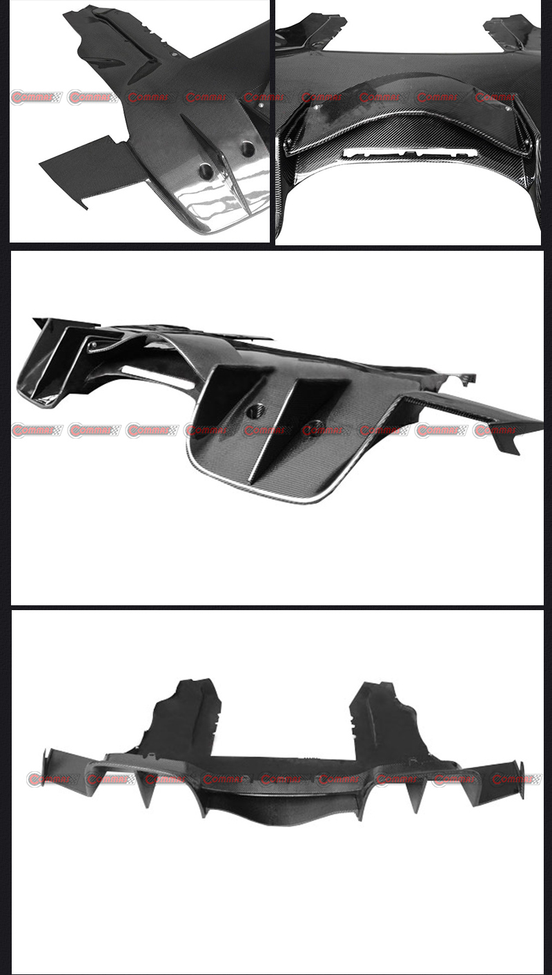 Schwarze Segel McLaren MP4 12C Heckdiffusor