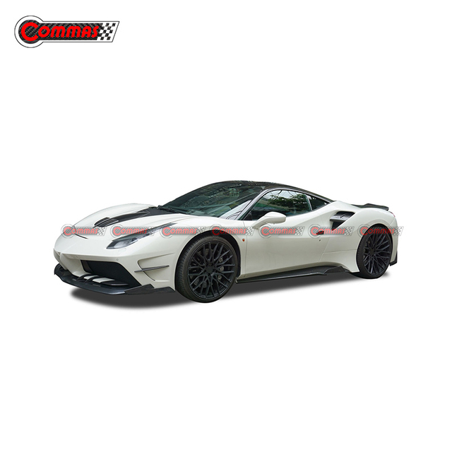 Misha Style Kohlefaser-Fiberglas-Motorhaube für Ferrari 488 GTB