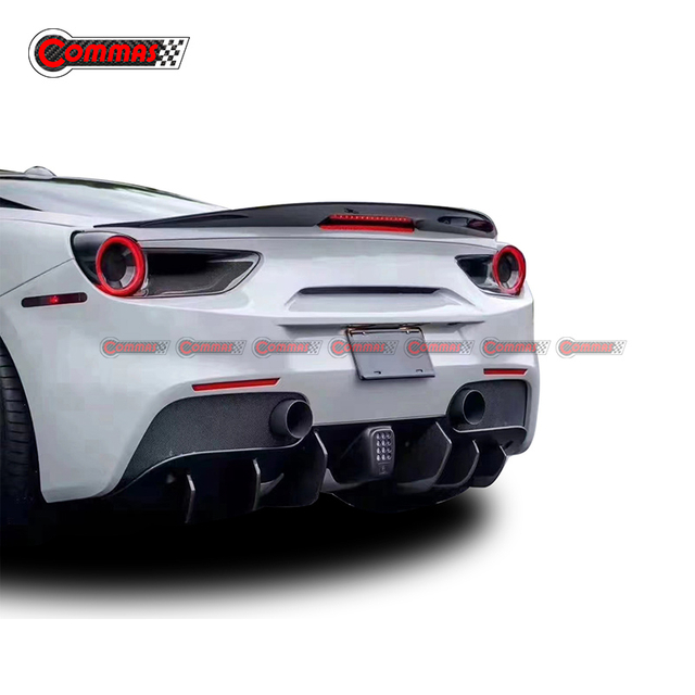Fiberglas-Heckflügelspoiler im Vorsteiner-Stil für Ferrari 488