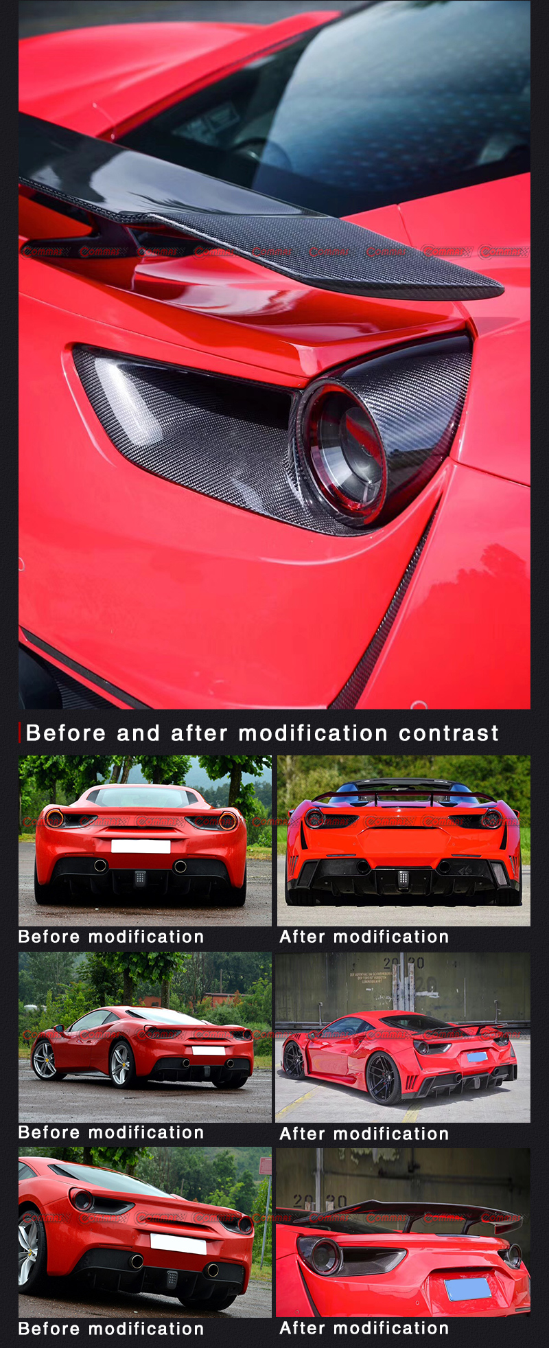 Ferrari 488 Novitec Ross Heckfl&uuml;gel