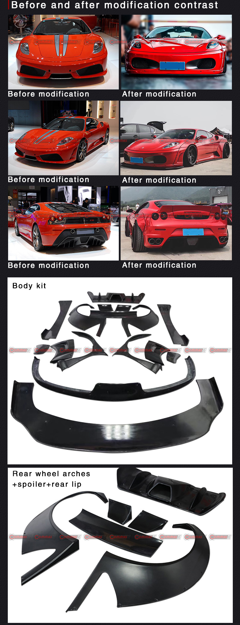 Spaziergang im Ferrari 430 LB-Stil