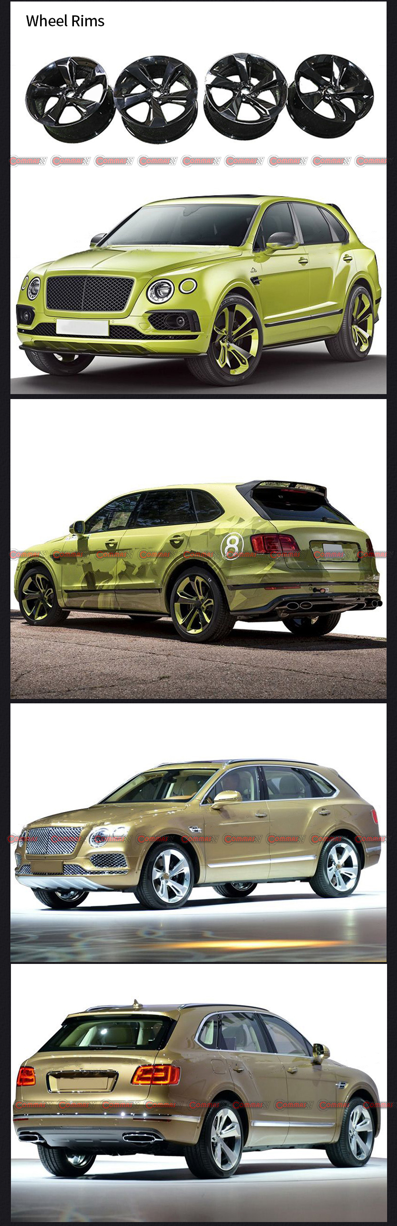 gebogene Bentayga-Felgen