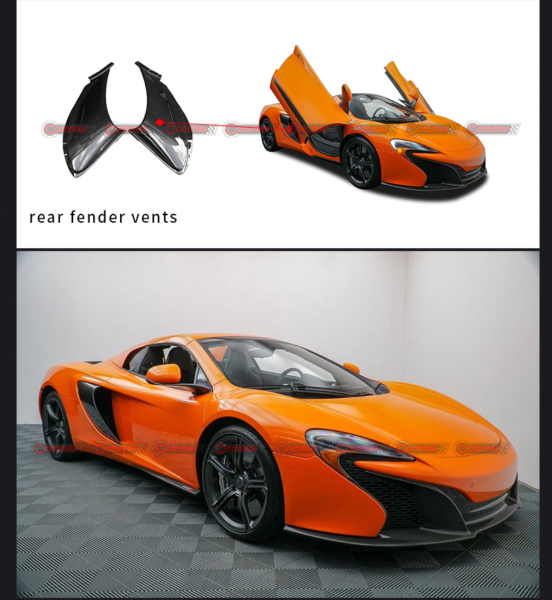 Mclaren 650s Kotfl&uuml;gell&uuml;ftungsseite