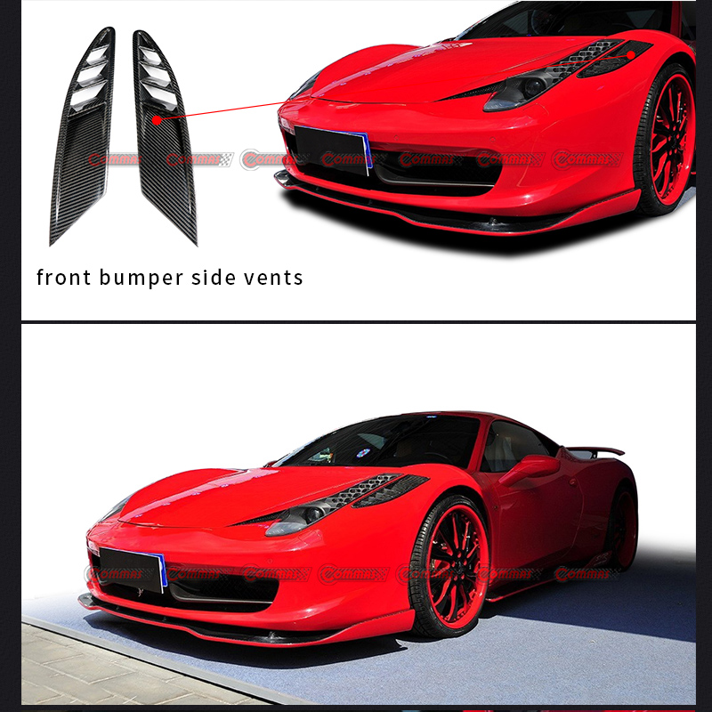 Ferrari 458 vordere Sto&szlig;stange, seitliche L&uuml;ftungsschlitze