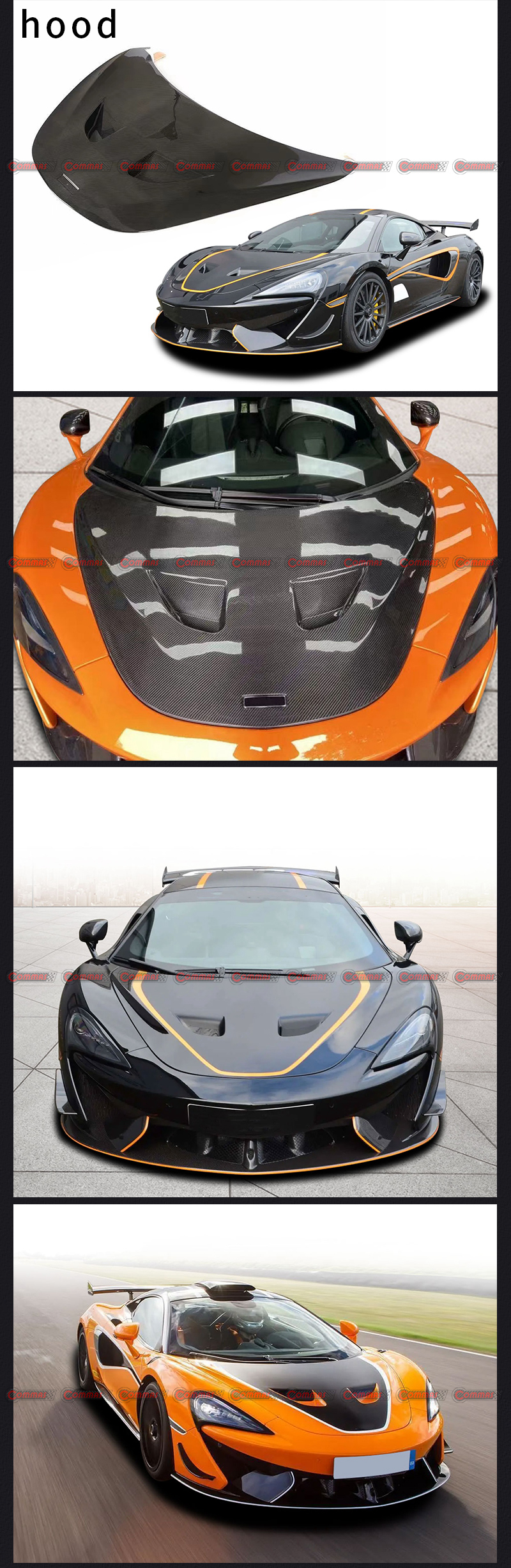 McLaren 540c 570s 620r MotorAbdeckung