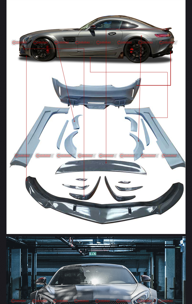 Bodykit im Atarius-Stil f&uuml;r Mercedes Benz AMG GT