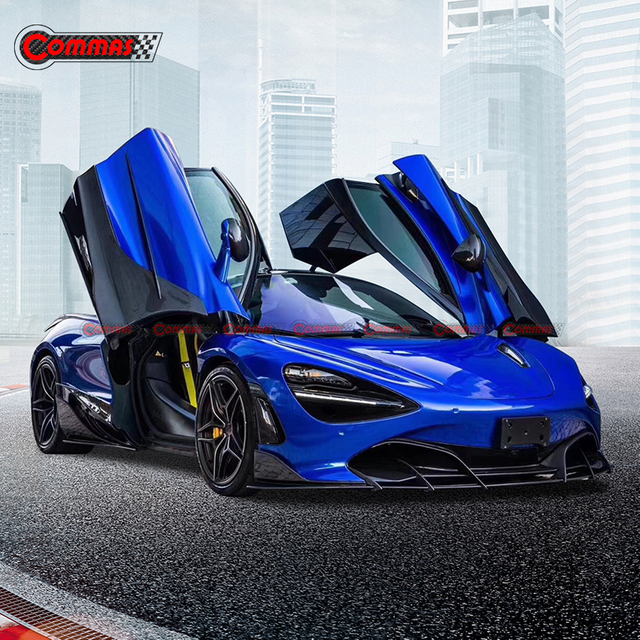 Topcar Seitenschweller aus 3k Twill Weave Kohlefaser für Mclaren 720S