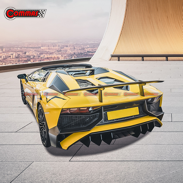 Lp750 Style Doppeldecker Heckspoilerflügel für Lamborghini Aventador Lp700 Lp720
