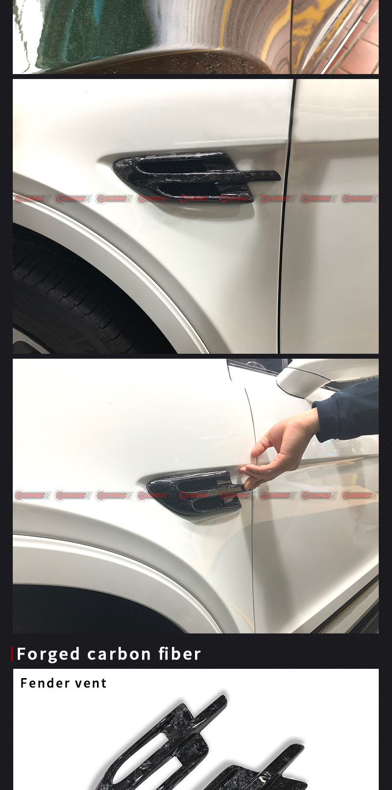 Bentayga Kotfl&uuml;gelverkleidungen f&uuml;r seitliche L&uuml;ftungsschlitze