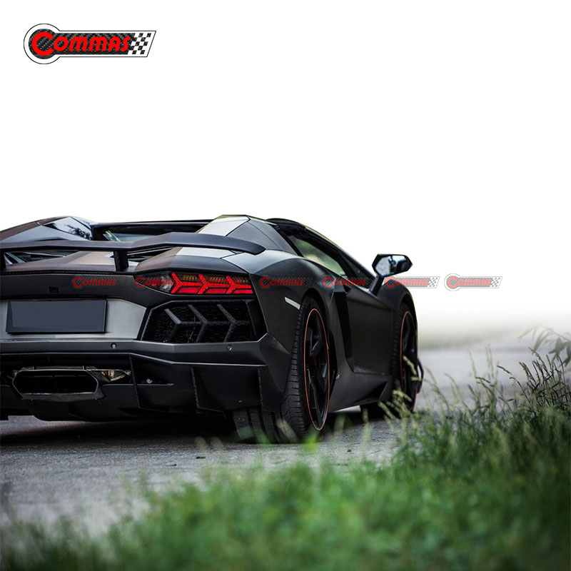  Revozport Style Kohlefaser Auto Heckspoiler Flügel für Lamborghini Aventador Lp700