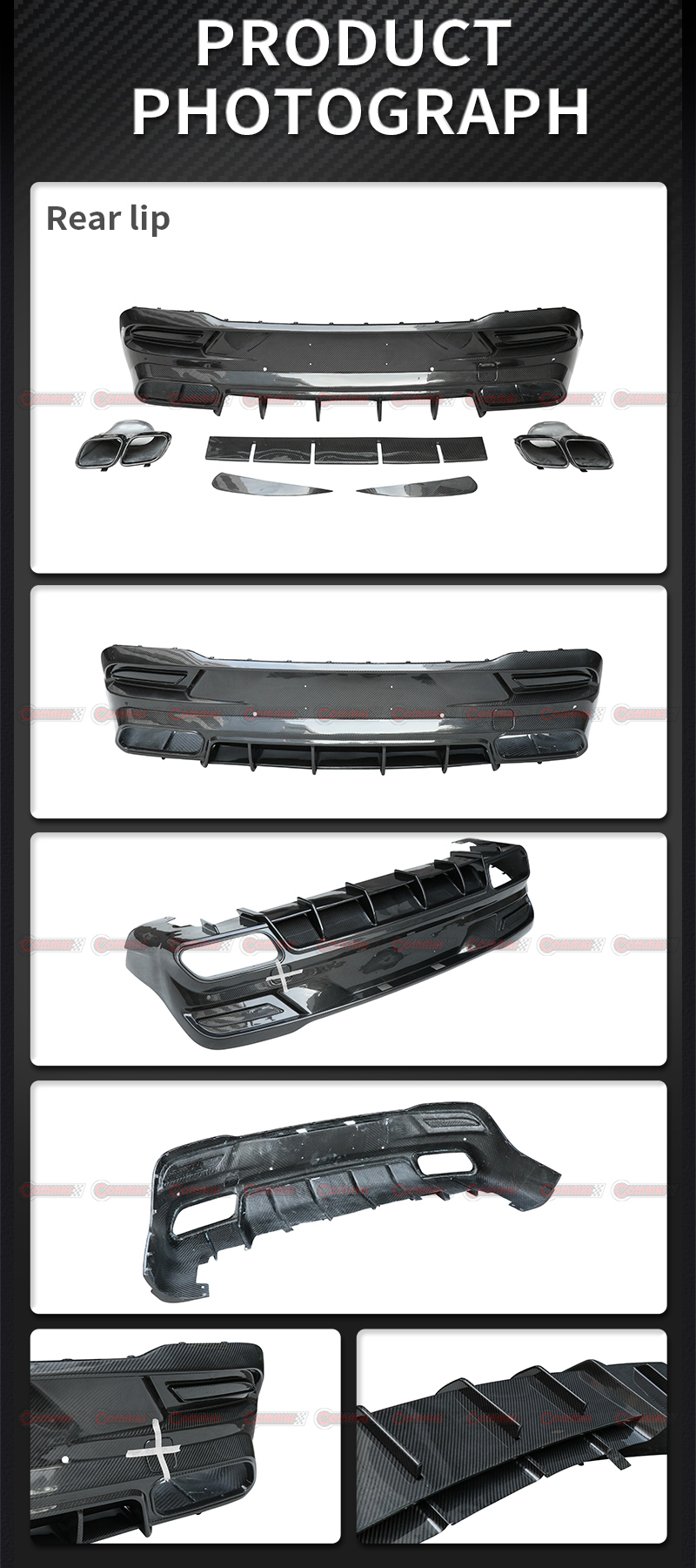 Topcar Heckdiffusor f&uuml;r Mercedes Benz Gle