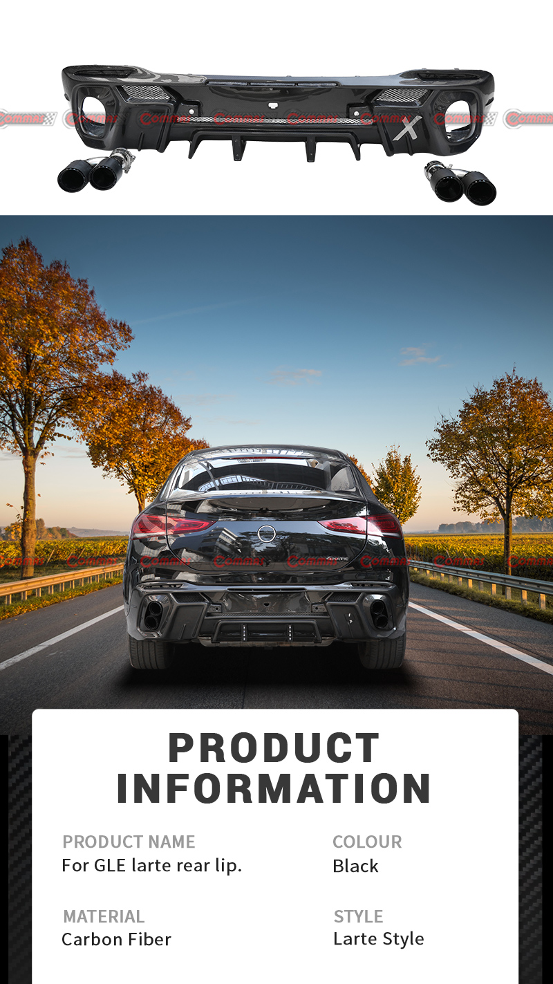 Mercedes Benz Gle Larte Heckdiffusor
