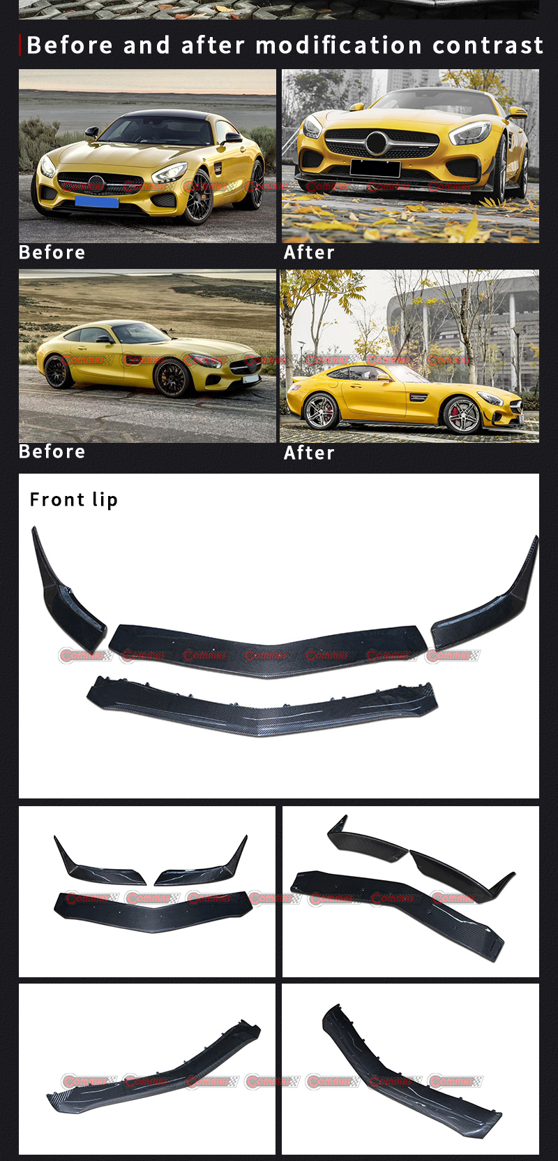 RZ Frontlippe f&uuml;r Mercedes Benz AMG GT