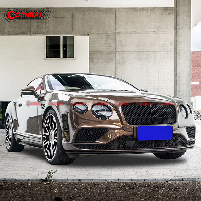 V8S Style Kohlefaser Frontlippe für Bentley Continental GT 2015-2017